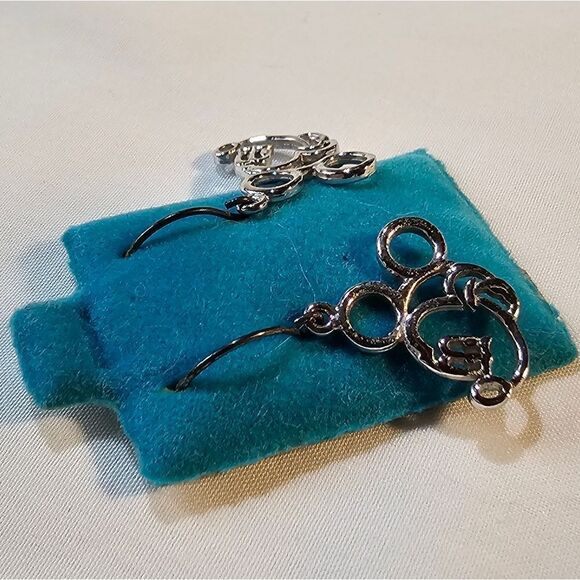 Mickey Mouse Stainless Steel Dangle Earrings - Picture 5 of 5